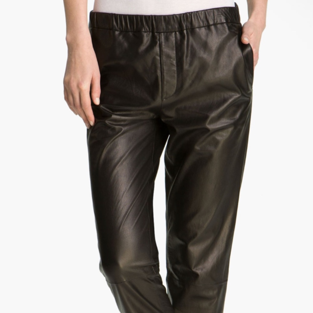 Vince Pull On Soft Leather Pants